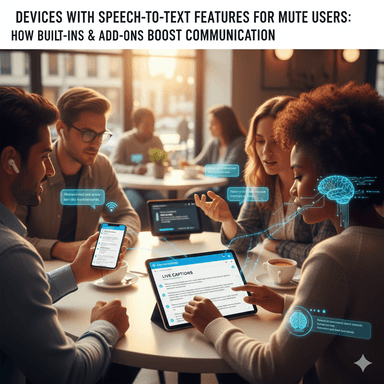 Devices With Speech-to-Text Features for Mute Users