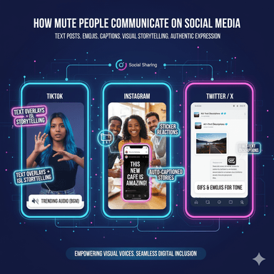 How Mute People Communicate on Social Media