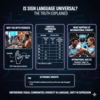 Is Sign Language Universal? The Truth Explained