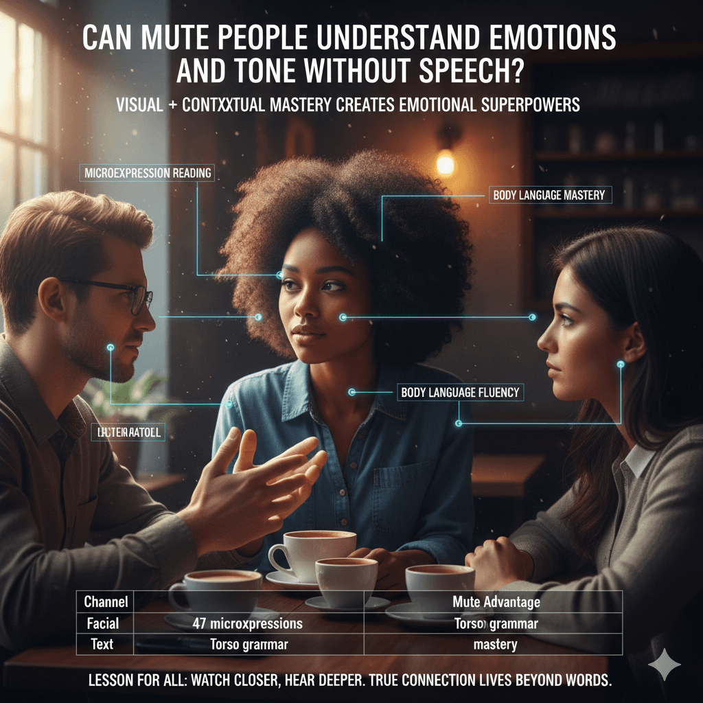 Can Mute People Understand Emotions and Tone Without Speech?
