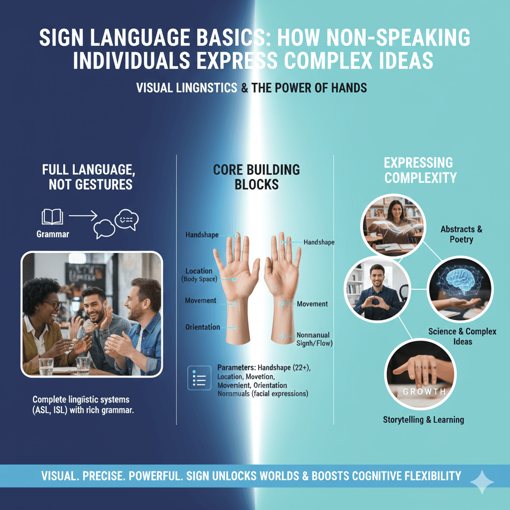 Sign Language Basics: How Non-Speaking Individuals Express Complex Ideas