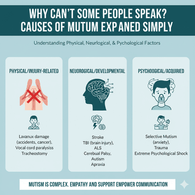 Why Can’t Some People Speak? Causes of Mutism Explained Simply